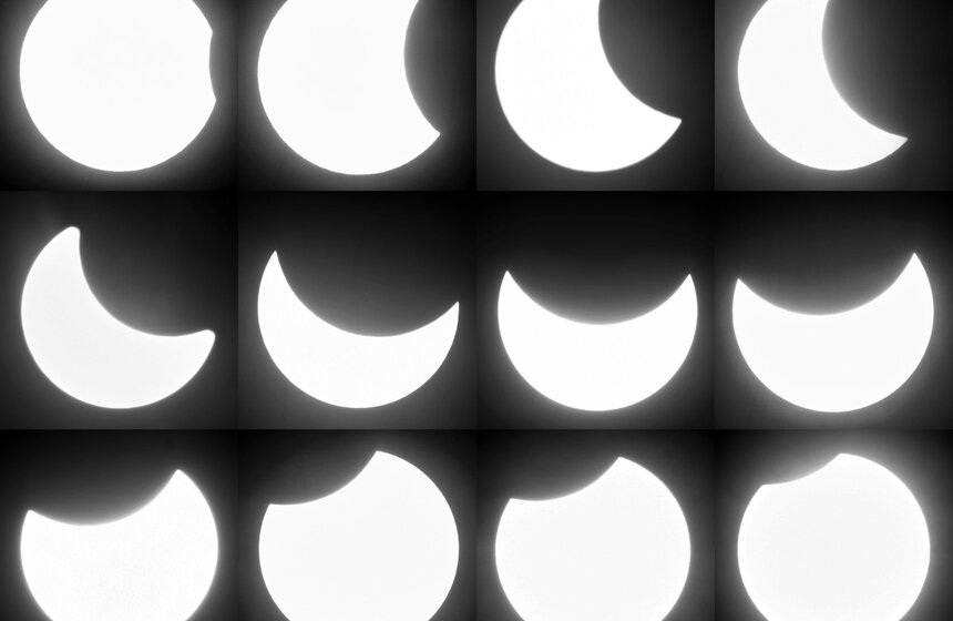 В Москве наблюдали одно из самых ожидаемых астрономических событий 2015 года - солнечное затмение.<br /><br />Фото: m24.ru