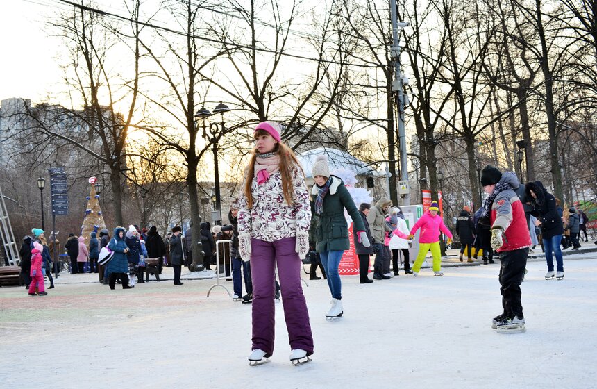 Как отмечают новогодние праздники в парке "Сокольники" 6 фото