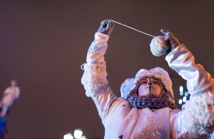 Церемония открытия Зимних дней уличных театров в столице 15 фото