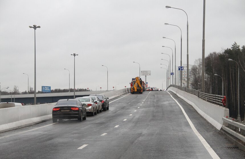 Мэр открыл развязку на пересечении МКАД и Ленинского проспекта 3 фото