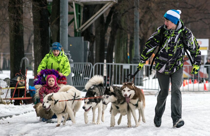 Большой спортивный праздник зимних развлечений в "Лужниках" 26 фото
