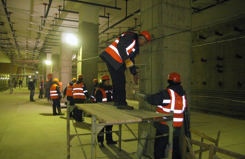 Строительство станции "Ломоносовский проспект" завершается 6 фото