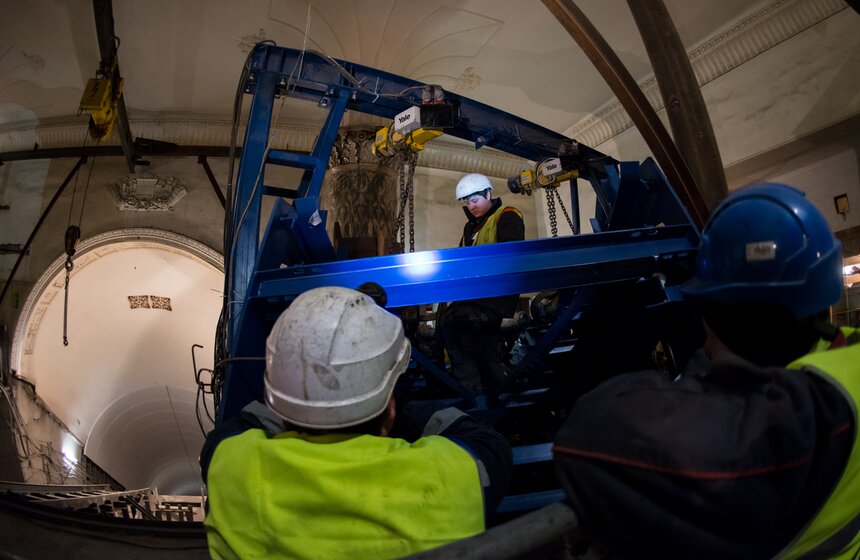 Реконструкция вестибюля кольцевой станции метро "Проспект Мира" 13 фото