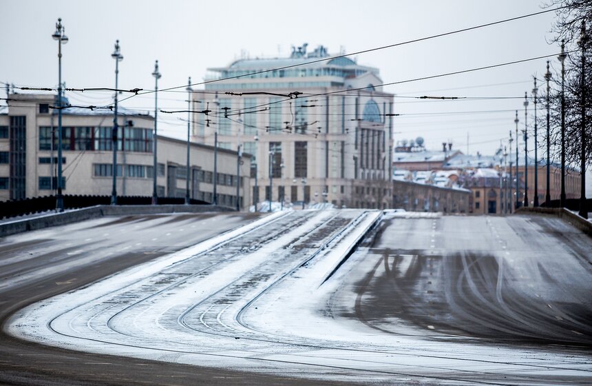 Город после встречи Нового года 16 фото
