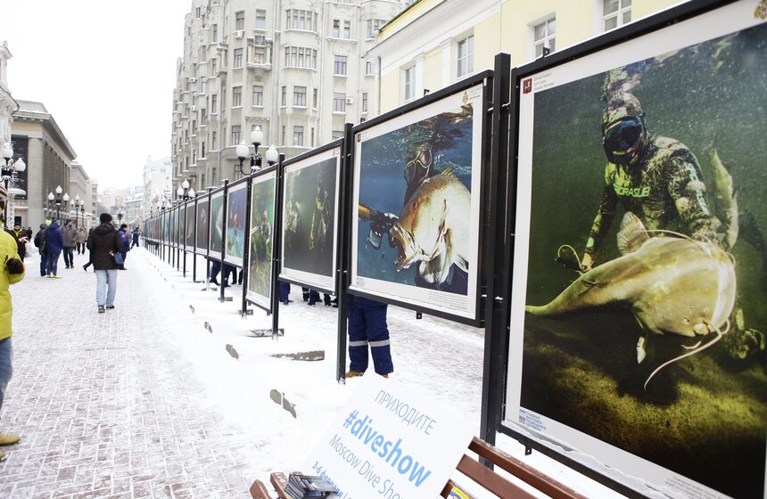 На Арбате открылась фотовыставка "Предельная глубина" 3 фото