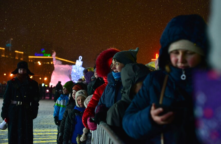 Новогодние каникулы в парке на Поклонной горе 11 фото