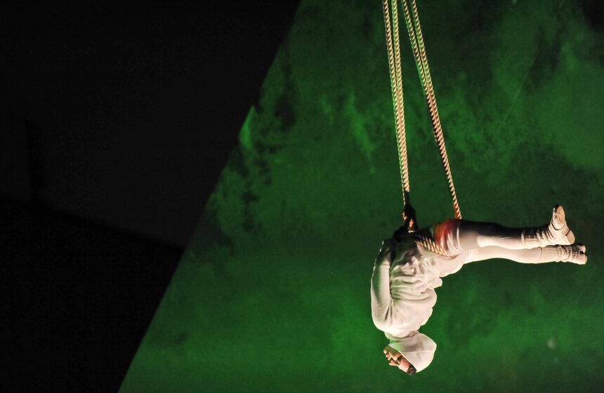 МУЗЕОН встретил Рождество вертикальным мультимедиа 13 фото