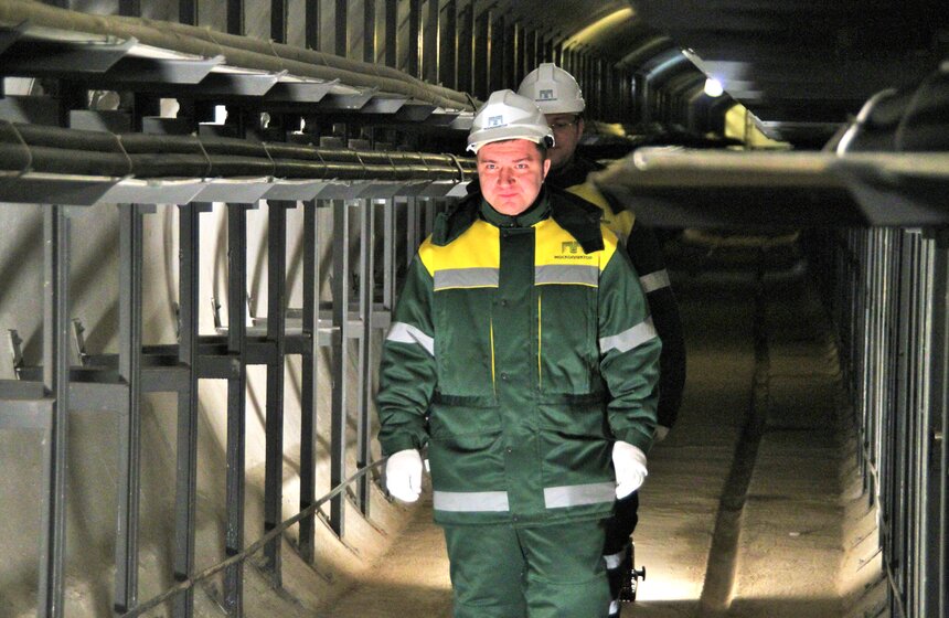 Мэр осмотрел новый коллектор от подстанции "Первомайская" 5 фото