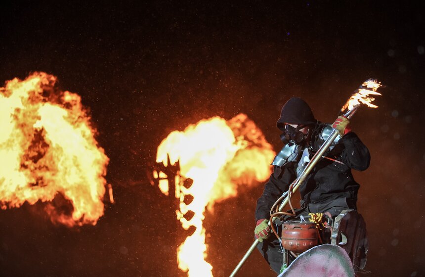 В московском байк-центре проходят детские новогодние елки 21 фото