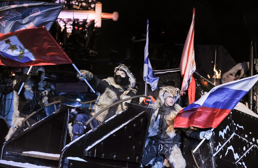 В московском байк-центре проходят детские новогодние елки 6 фото