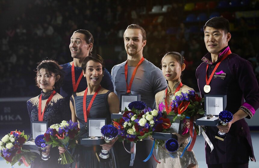 Московский этап Гран-при по фигурному катанию в "Лужниках" 30 фото