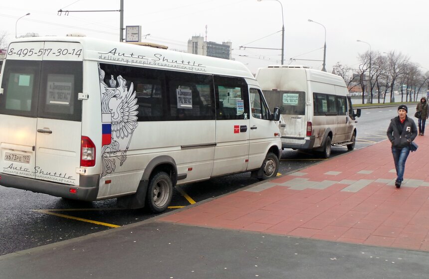 Маршрутные такси на столичных дорогах 6 фото