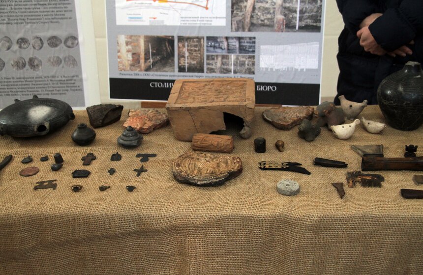 Сергей Собянин посетил место раскопок в "Зарядье" 8 фото