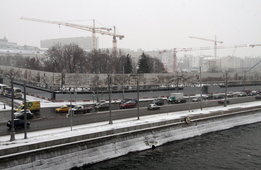Сергей Собянин посетил место раскопок в "Зарядье" 1 фото