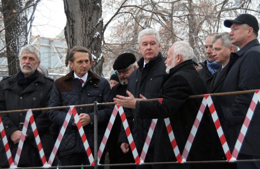 Сергей Собянин посетил место раскопок в "Зарядье" 25 фото