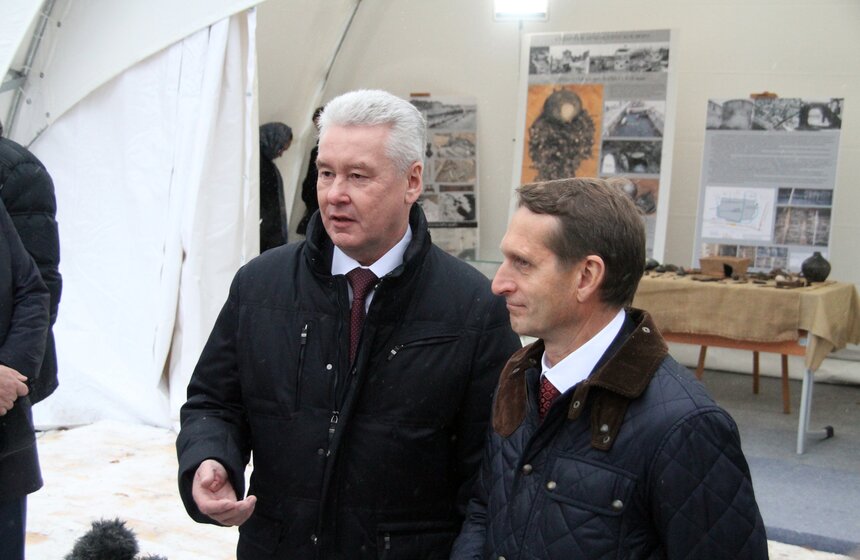 Сергей Собянин посетил место раскопок в "Зарядье" 22 фото