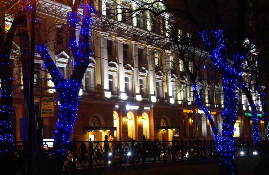 Зимнее освещение в столице 21 фото