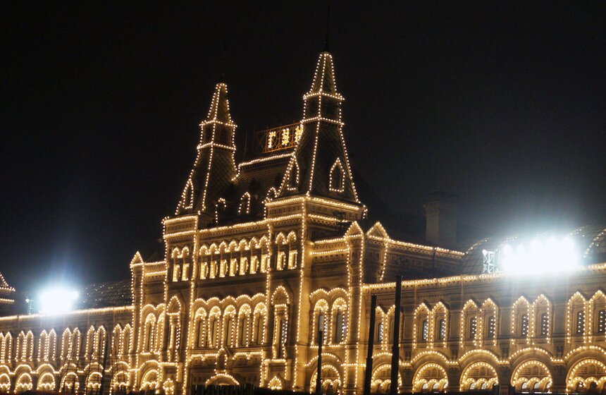 Зимнее освещение в столице 25 фото