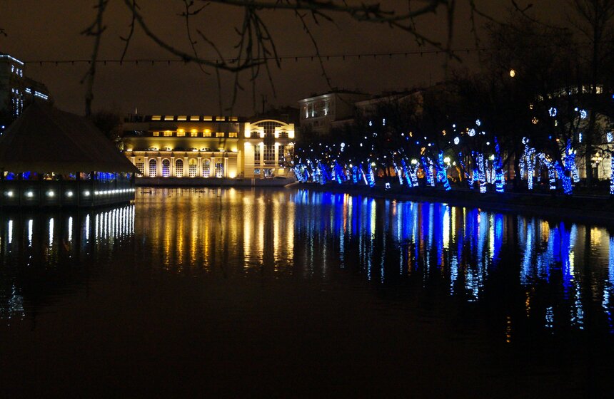 Зимнее освещение в столице 18 фото