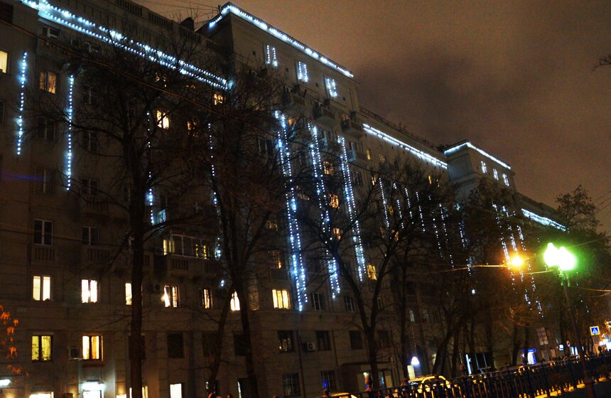 Зимнее освещение в столице 16 фото