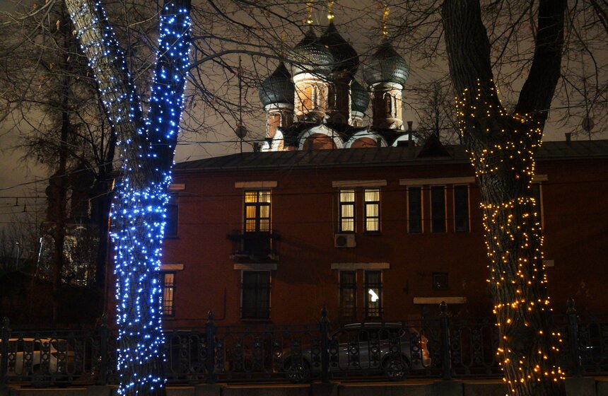 Зимнее освещение в столице 8 фото