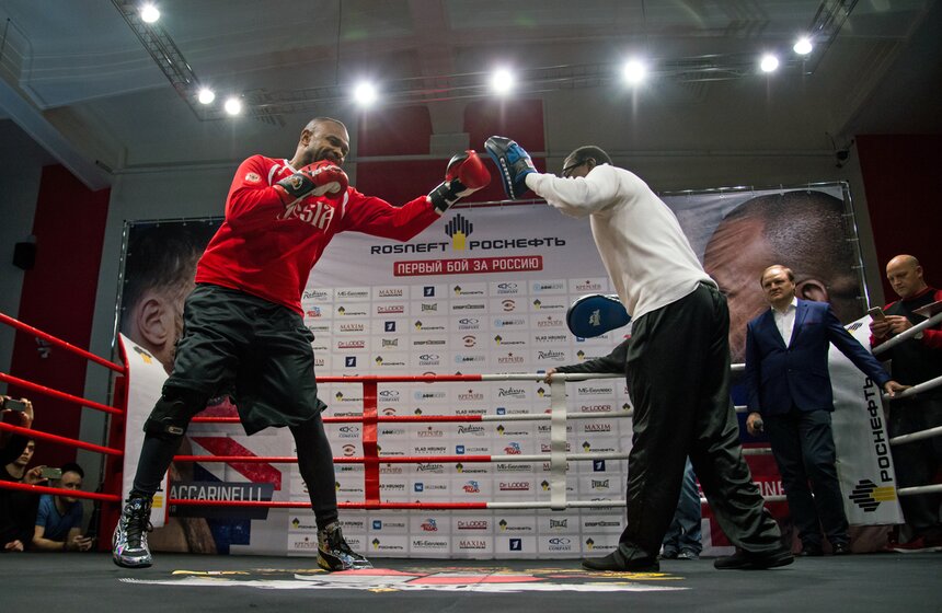 Открытая тренировка боксера Роя Джонса-младшего 12 фото