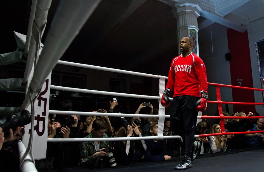 Открытая тренировка боксера Роя Джонса-младшего 15 фото