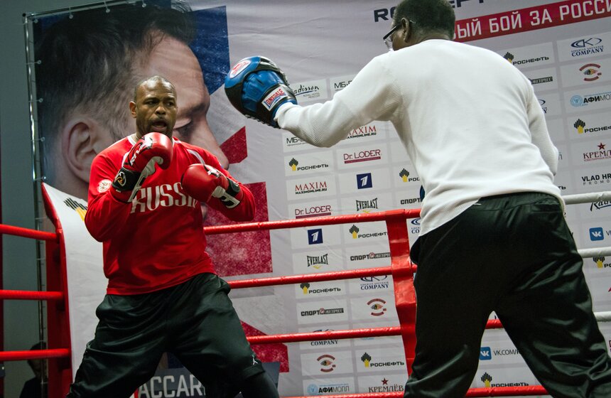 Открытая тренировка боксера Роя Джонса-младшего 11 фото