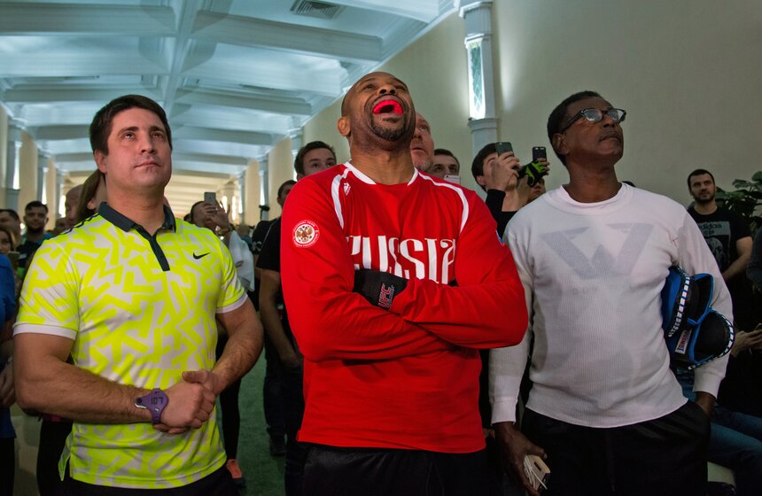 Открытая тренировка боксера Роя Джонса-младшего 7 фото