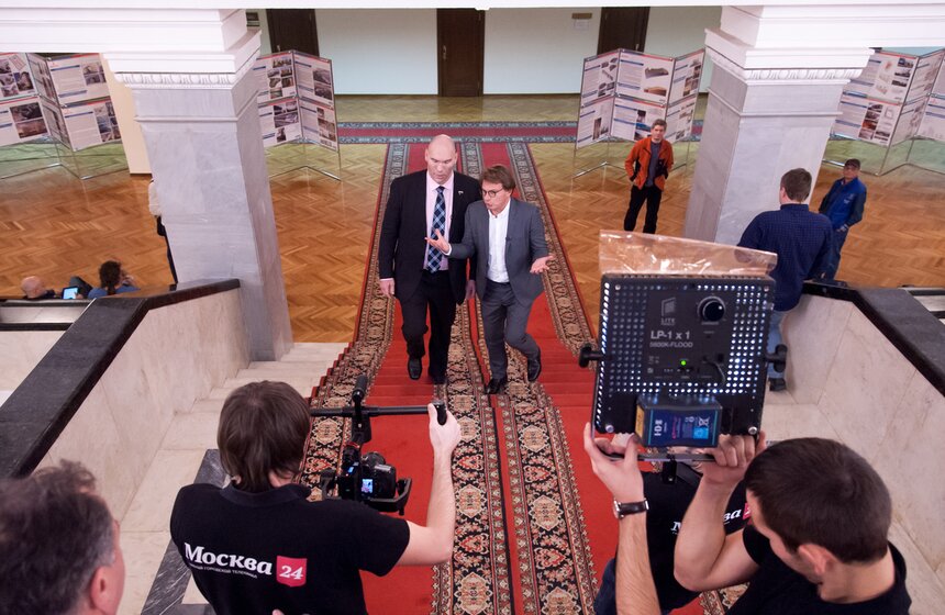 Николай Валуев на записи программы "Важная персона" 8 фото