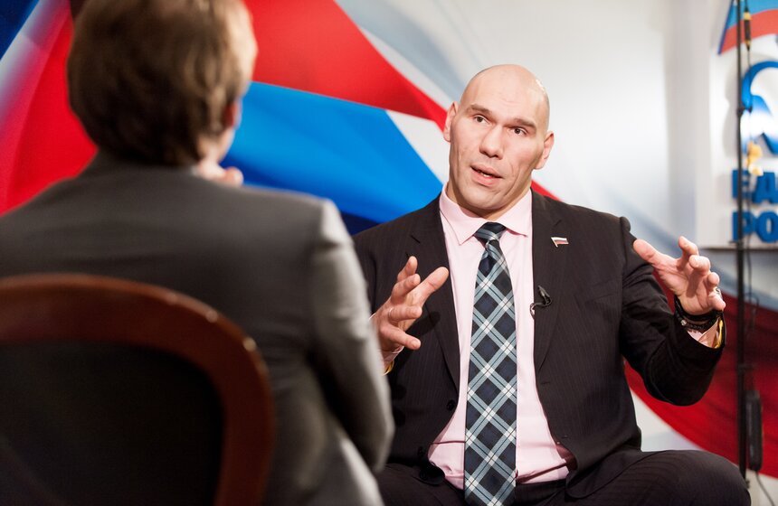 Николай Валуев на записи программы "Важная персона" 11 фото