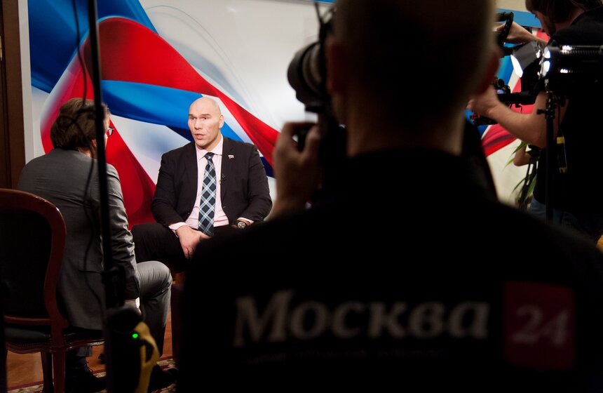 Николай Валуев на записи программы "Важная персона" 13 фото