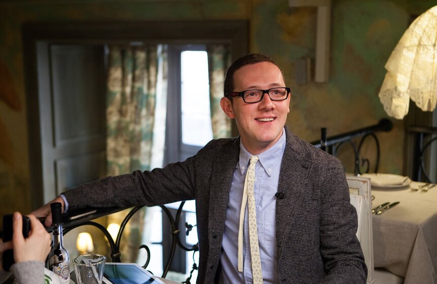 Татьяна Лазарева на съемках программы "За обедом" 2 фото