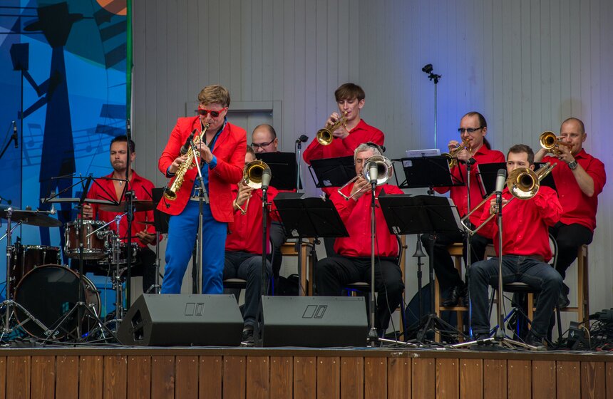 Джаз в саду "Эрмитаж" 9 фото