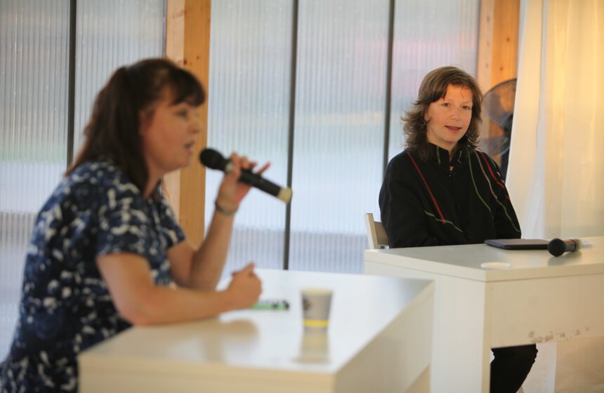 Литературная дуэль в павильоне ШКОЛА парка искусств МУЗЕОН 8 фото