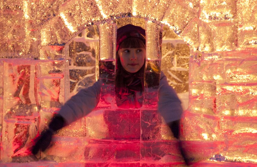 Арт-галерея "Звезды изо льда" открылась в парке "Сокольники" 15 фото