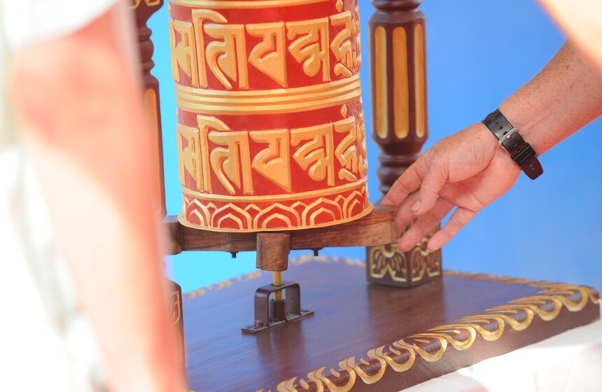 На Пушскинской площади поставили исполняющую желания ступу 5 фото