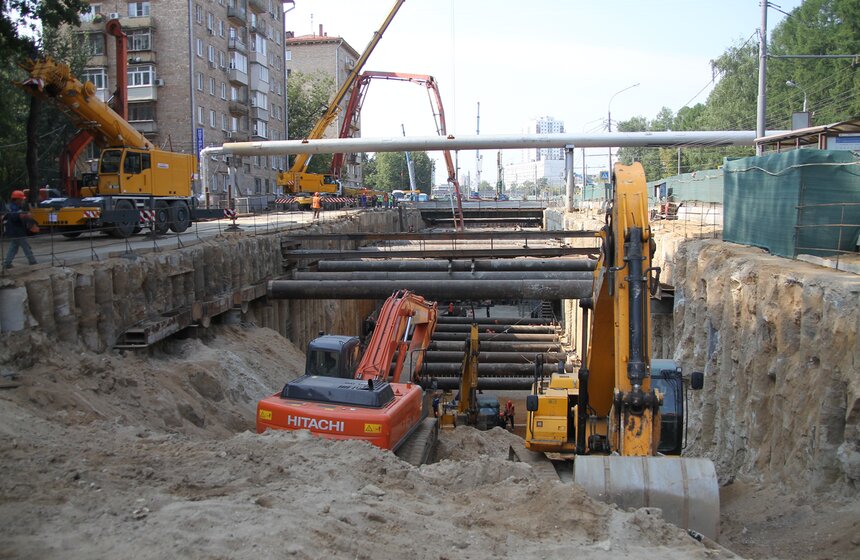 Сергей Собянин осмотрел ход строительства Северо-Западной хорды 5 фото