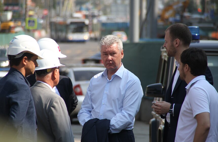 Сергей Собянин осмотрел ход строительства Северо-Западной хорды 8 фото