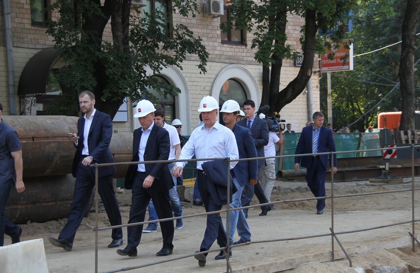 Сергей Собянин осмотрел ход строительства Северо-Западной хорды 12 фото