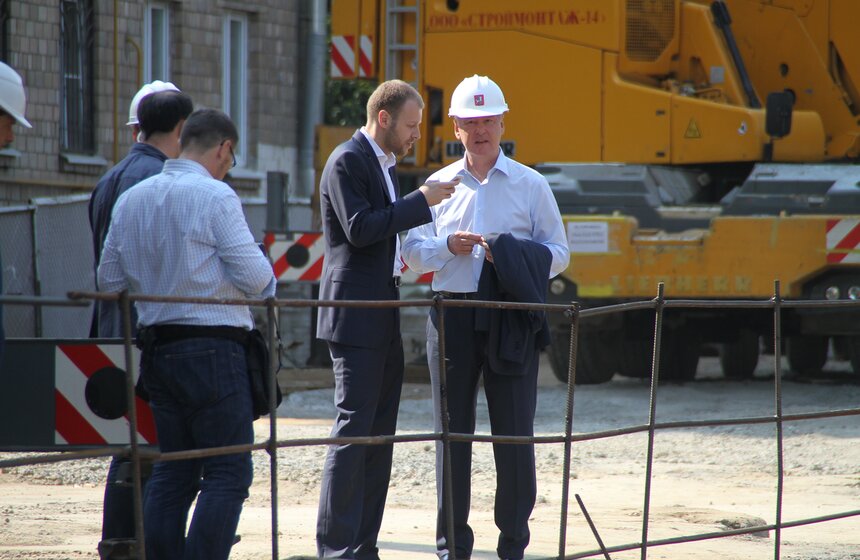 Сергей Собянин осмотрел ход строительства Северо-Западной хорды 11 фото