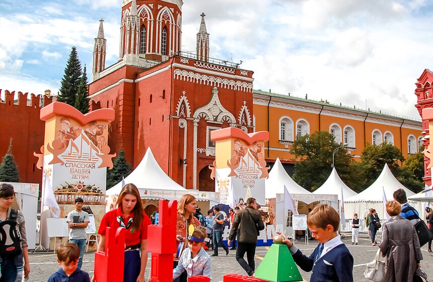 На Красной площади появился детский городок 5 фото