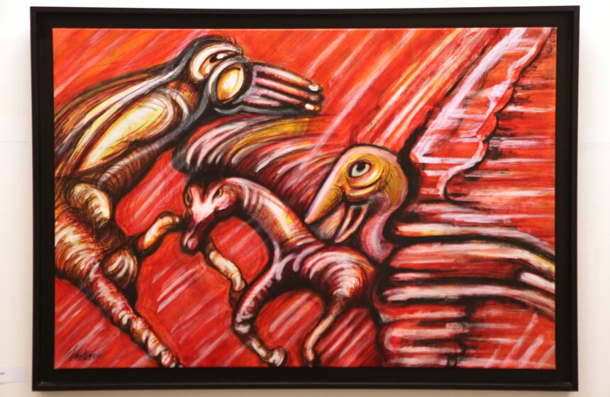 Отец Николя Саркози посетил свою выставку в Москве 3 фото