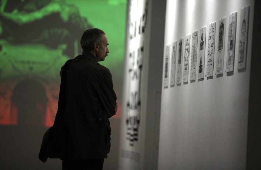 На набережной Яузы установили копию статуи Давида Микеланджело 17 фото