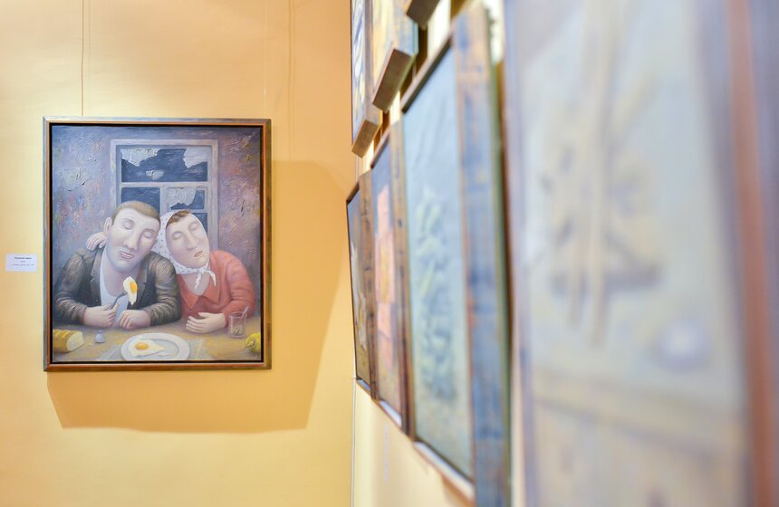 Выставка "Импортозамещение" в галерее "Дом Нащокина" 10 фото