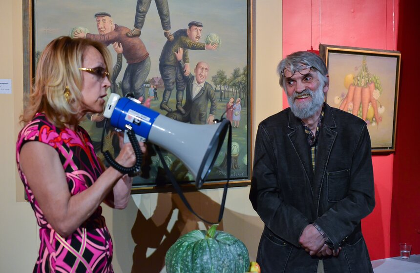 Выставка "Импортозамещение" в галерее "Дом Нащокина" 15 фото