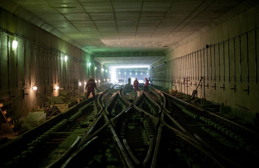 Как строится станция метро "Саларьево" 17 фото