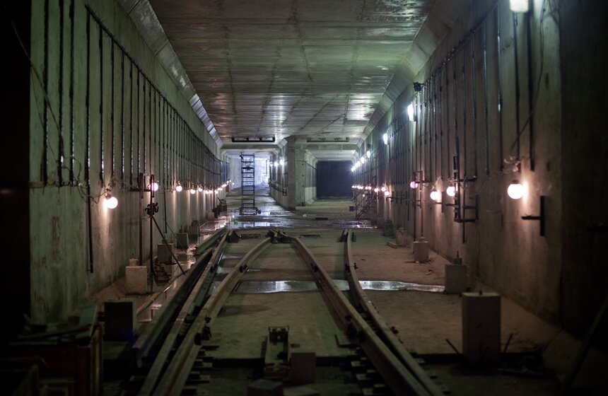 Как строится станция метро "Саларьево" 15 фото