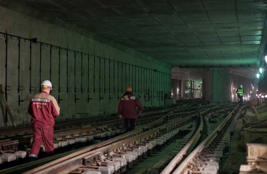 Как строится станция метро "Саларьево" 18 фото