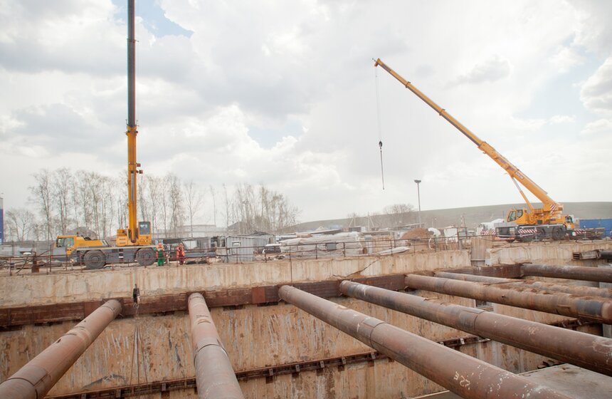 Как строится станция метро "Саларьево" 32 фото